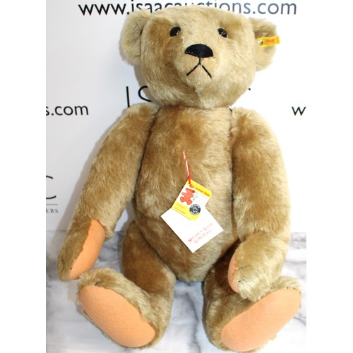 711 - Large Steiff Teddy Bear with Growl! - Imported from the USA - Stands 45cm Tall - Original Tags inclu... 