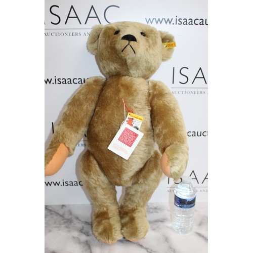 711 - Large Steiff Teddy Bear with Growl! - Imported from the USA - Stands 45cm Tall - Original Tags inclu... 