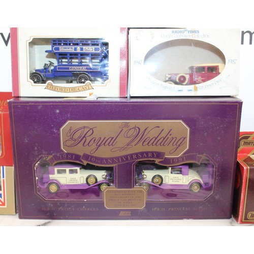 840 - Boxed And Unboxed  Royal Family MATCHBOX, LLEDO & OXFORD Die-Cast Models Including Queens Carriage, ... 