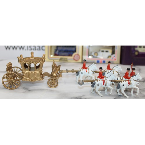 840 - Boxed And Unboxed  Royal Family MATCHBOX, LLEDO & OXFORD Die-Cast Models Including Queens Carriage, ... 