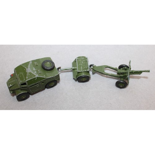 848 - DINKY TOYS Armoured Vehicle ( Field Artillery Tractor) With Trailer & 25 PR Gun