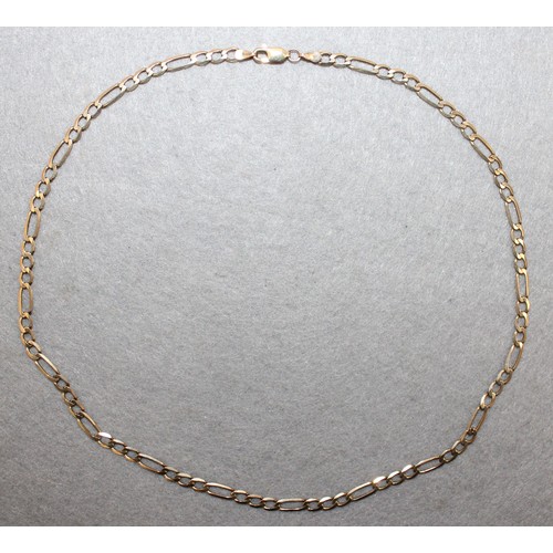 600 - Stamped 375 Gold Necklace Total Weight 5.23g In A Box