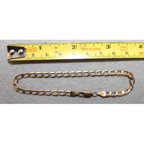 601 - Stamped 9KT Gold Bracelet Total Weight 3.85g