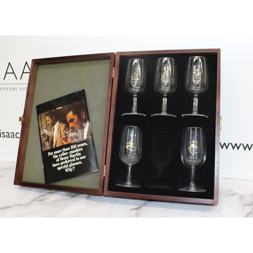 185 - 5 x Collectable Boxed Remy Martin Glasses