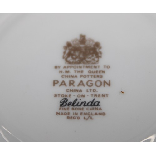 29 - Collectable Paragon Belinda 18 Piece Fine Bone China Tea Set Inc: Three Spare Saucers And Three Spar... 