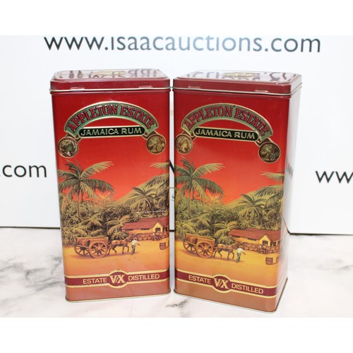 200 - 2 Bottles Of Appleton Estate Jamaica Rum In Decorative Tins