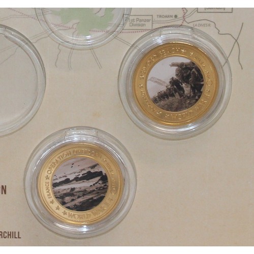 349 - 2 x Commemorative Coin Packs Including The Normandy Landings 75th Anniversary 1944-2019 & The Battle... 