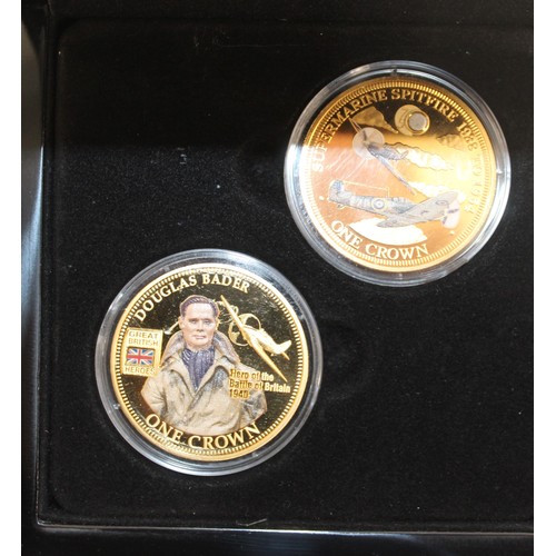 353 - Commemorative Coin Packs Including The Battle Of Britain Hero's And Other