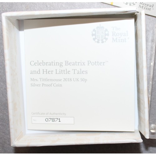 358 - Boxed The Royal Mint Celebrating BEATRIX POTTER AND HER LITTLE TALES 