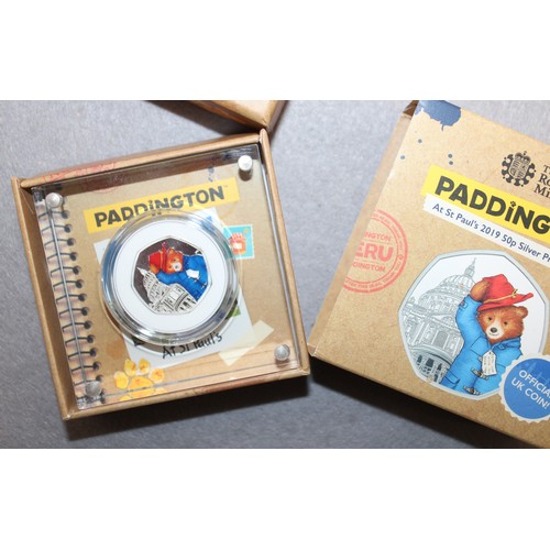 364 - Boxed The Royal Mint PADDINGTON At St Paul's 2019 50p Silver Proof Coin