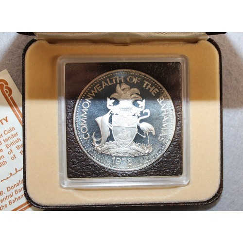 322 - Boxed 1978 Commonwealth Of The Bahamas $10 Proof Coin