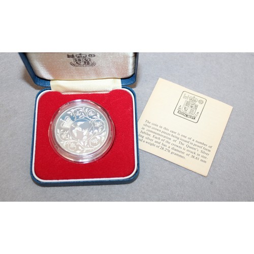 325 - Boxed 1977 The Royal Mint The Queen's Silver Jubilee Coin Silver Proof