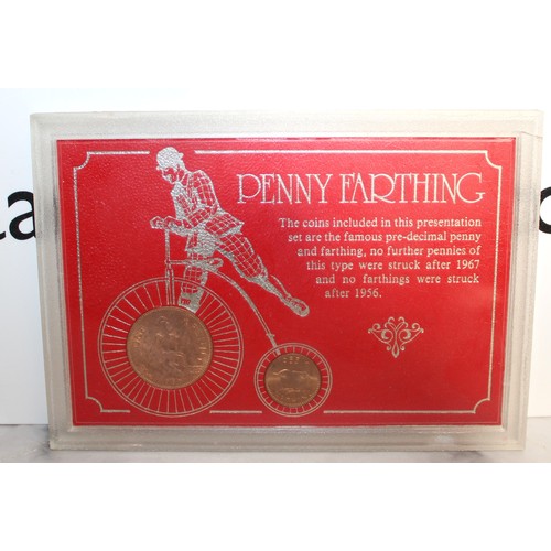 368 - Collector Coin Packs Including Penny Farthing, United Kingdom Collection Of One pound Coins, Great B... 