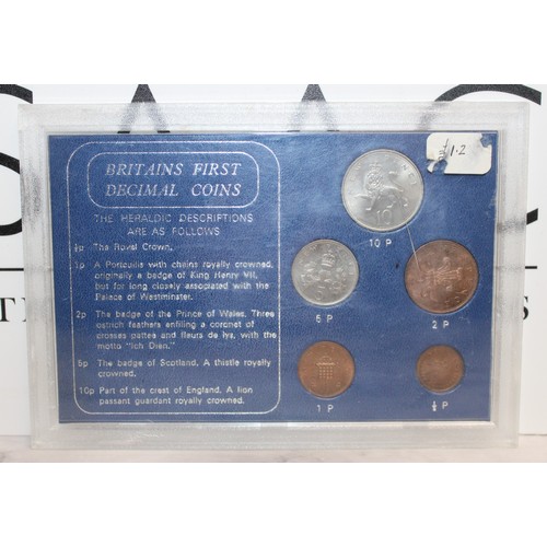 370 - Collectable Coin Packs Including Queen Elizabeth Pennies From The Coronation Untill Decimalisation, ... 