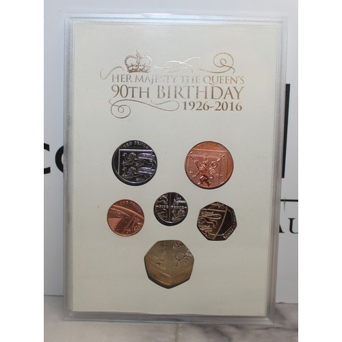 372 - Boxed Her Majesty The Queen's 90th Birthday Collectable Coin Gift Set