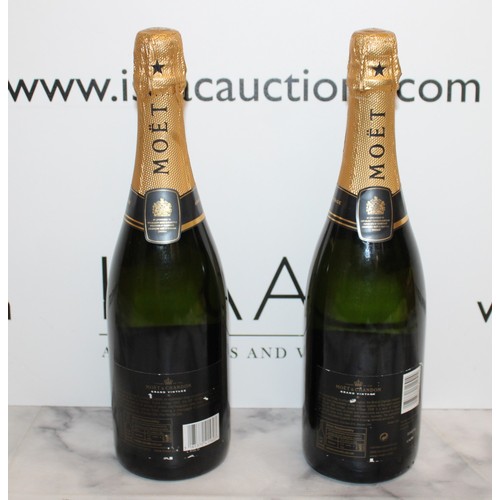 203 - 2 x Bottles Of Moet Champagne 2002/2008
Collection Only