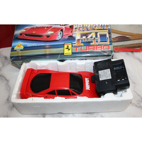 857 - 3 x Vintage Toys Inc- Boxed Corgi /Railway Set/Tandy Radio Controlled Ferrari F40 Turbo/Fisher Price... 