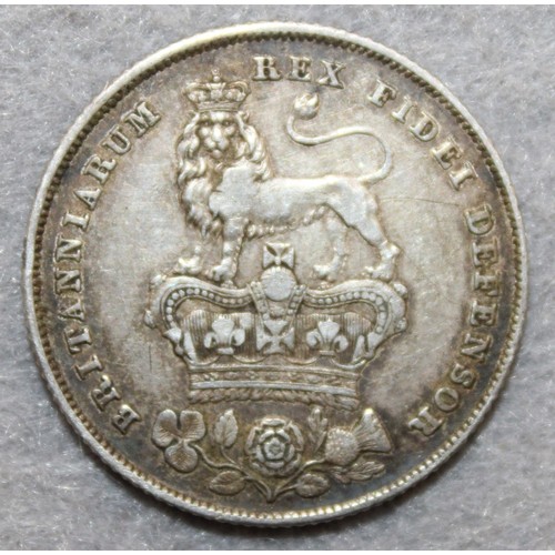 380 - 1826 Silver Shilling