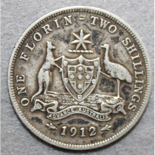 422 - 1912 Australia Silver Florin