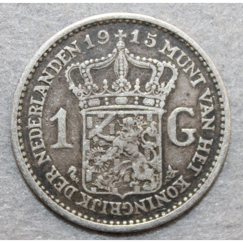 388 - 1915 Netherlands Silver Gulden