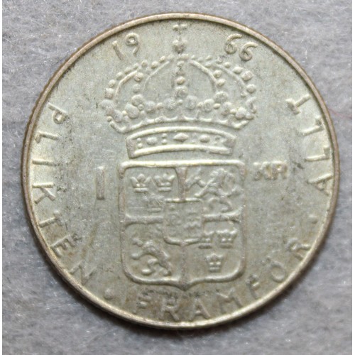 389 - Sweden Silver Krona 1966