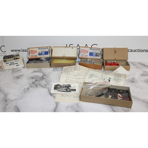 858 - A Selection Of Collectable Vehicle Kits Inc:Westward,Pirate Models Etc And A Dinky Breakdown Coach