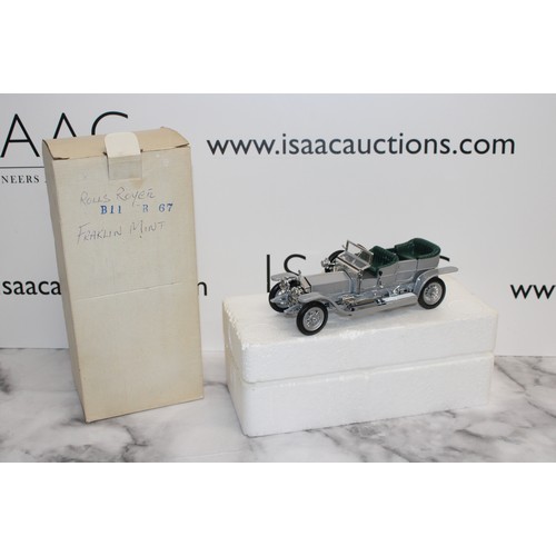 859 - A Collectable Boxed Model Franklin Mint Rolls Royce Silver Ghost Vehicle