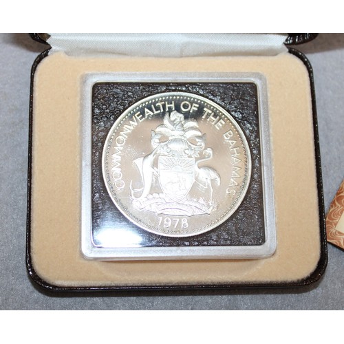 340 - Boxed 1978 Commonwealth Of The Bahamas $10 Proof Coin