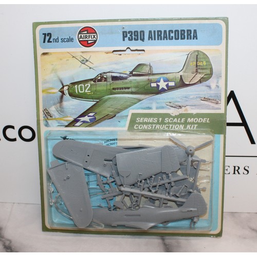 873 - 4 x Collectable Packaged Airfix P39Q Airacobra Models