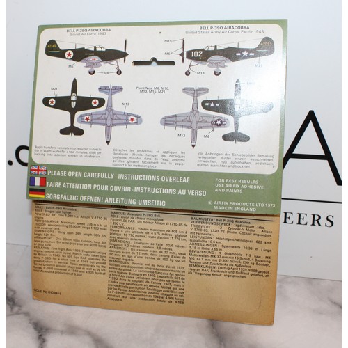 873 - 4 x Collectable Packaged Airfix P39Q Airacobra Models