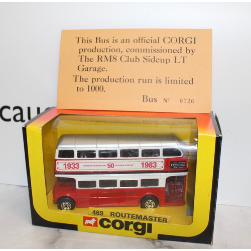 876 - 6 x Collectable Boxed Corgi Model Busses Inc 1 x Limited Edition