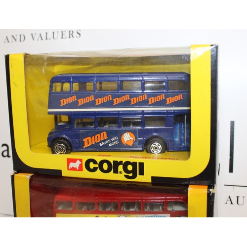 876 - 6 x Collectable Boxed Corgi Model Busses Inc 1 x Limited Edition