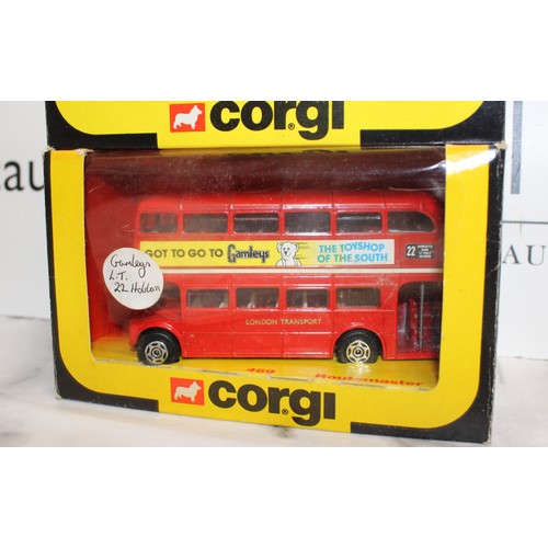 876 - 6 x Collectable Boxed Corgi Model Busses Inc 1 x Limited Edition