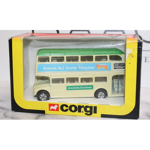 876 - 6 x Collectable Boxed Corgi Model Busses Inc 1 x Limited Edition