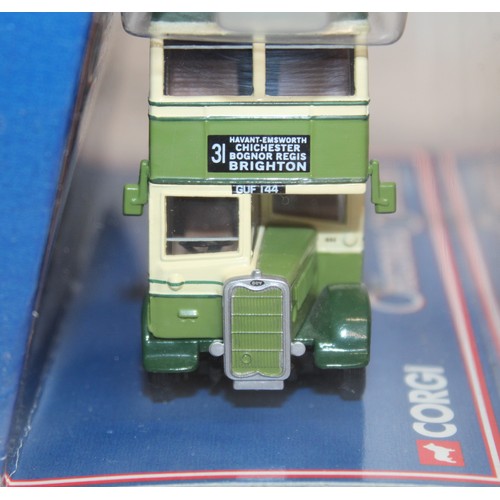 877 - 5 x Collectable Boxed Corgi  Model Busses Inc 1 x Limited Edition