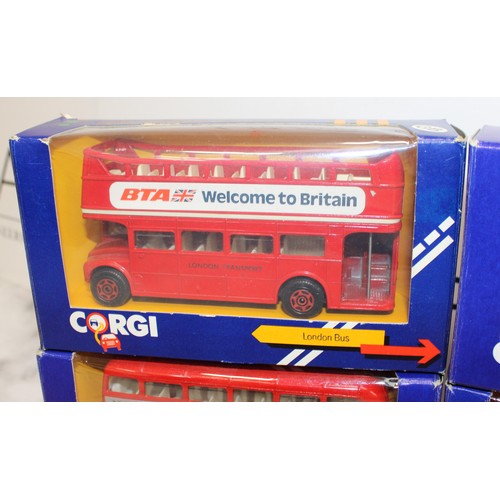 880 - 8 x Collectable Boxed Corgi Model Busses