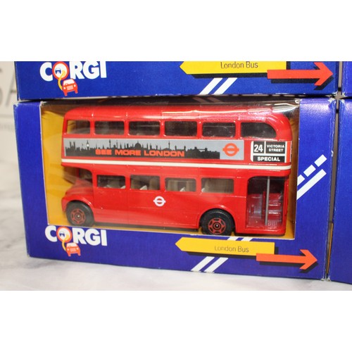 880 - 8 x Collectable Boxed Corgi Model Busses