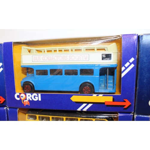 880 - 8 x Collectable Boxed Corgi Model Busses