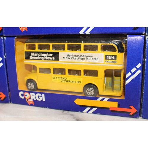 880 - 8 x Collectable Boxed Corgi Model Busses