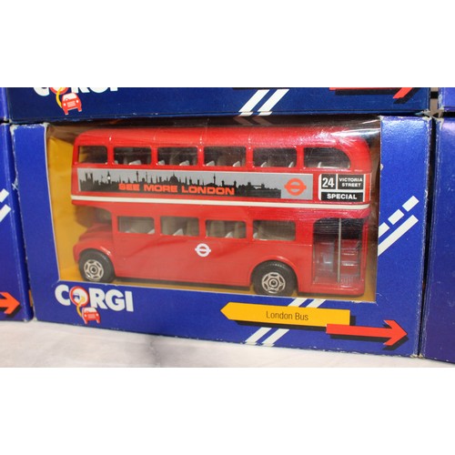 880 - 8 x Collectable Boxed Corgi Model Busses