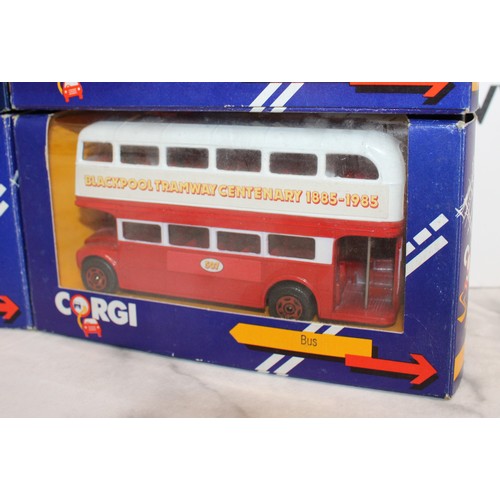 880 - 8 x Collectable Boxed Corgi Model Busses