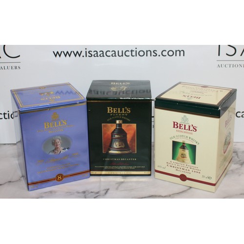 204 - 3 x Boxed Unopened BELL'S Whisky
Collection Only