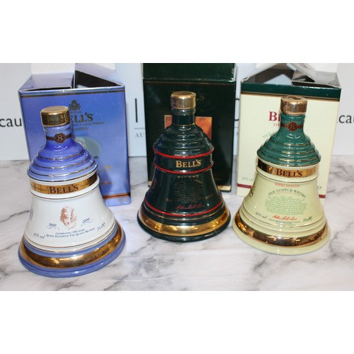 204 - 3 x Boxed Unopened BELL'S Whisky
Collection Only