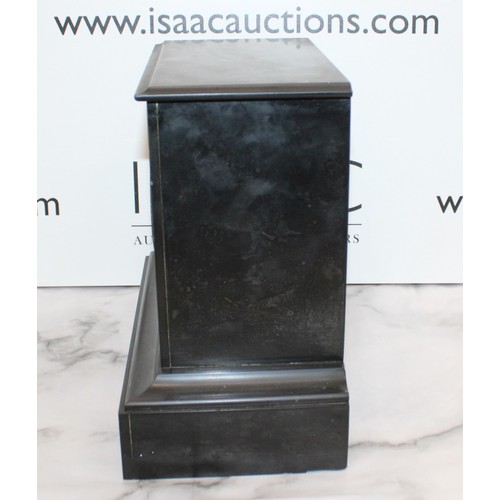 39 - Slate Marble Mantle Clock Untested Height-26cm 28cm Wide x 15cm
Untested
COLLECTION ONLY