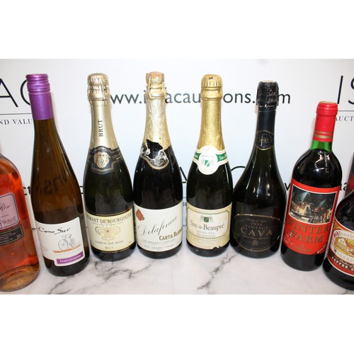 207 - Selection Of Alcohol Inc- Wines/Brut/Coffee Liqueur/Etc
Collection Only