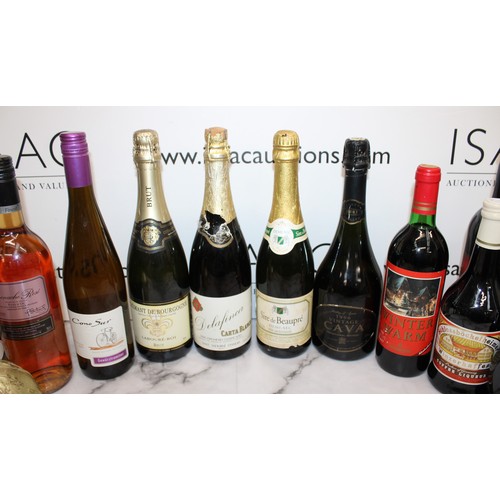 207 - Selection Of Alcohol Inc- Wines/Brut/Coffee Liqueur/Etc
Collection Only