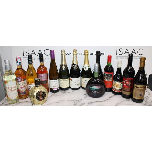 207 - Selection Of Alcohol Inc- Wines/Brut/Coffee Liqueur/Etc
Collection Only