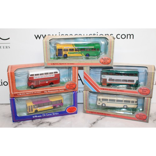 882 - 5 x Boxed Die-Cast Exclusive First Editions Buses