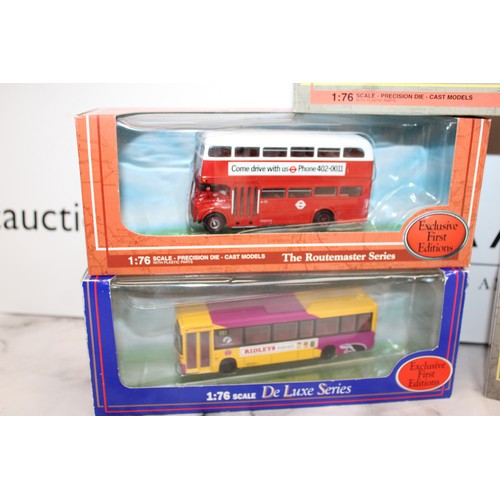 882 - 5 x Boxed Die-Cast Exclusive First Editions Buses