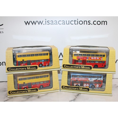 883 - 4 x Boxed C'SM Die-Cast Buses